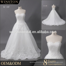 Guangzhou Lieferant Tulle Kristall Hochzeitskleid Kleid Brautkleider